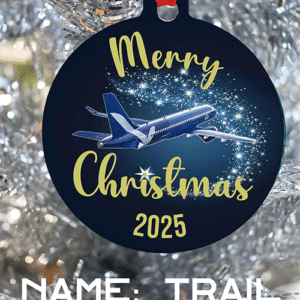 Breeze Airways Ornament - Merry Christmas or Happy Holidays