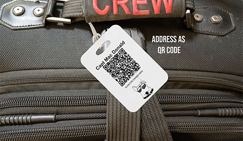 Order of the Sleepless Knights OOTSK Freight Dogs anonymous luggage tag for freight pilots