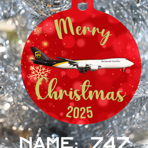 UPS Ornament - Merry Christmas, Happy Holidays, or Happy Hannukah