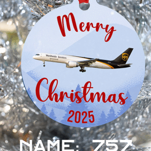 UPS Ornament - Merry Christmas, Happy Holidays, or Happy Hannukah