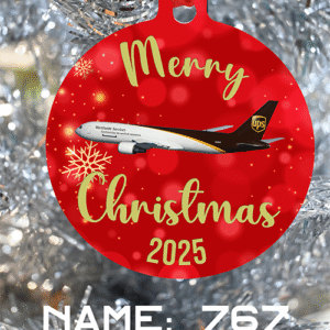 UPS Ornament - Merry Christmas, Happy Holidays, or Happy Hannukah