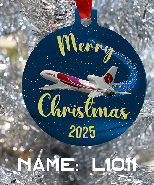 Hawaiian Airlines merry christmas, have a happy holiday ornament for 2025