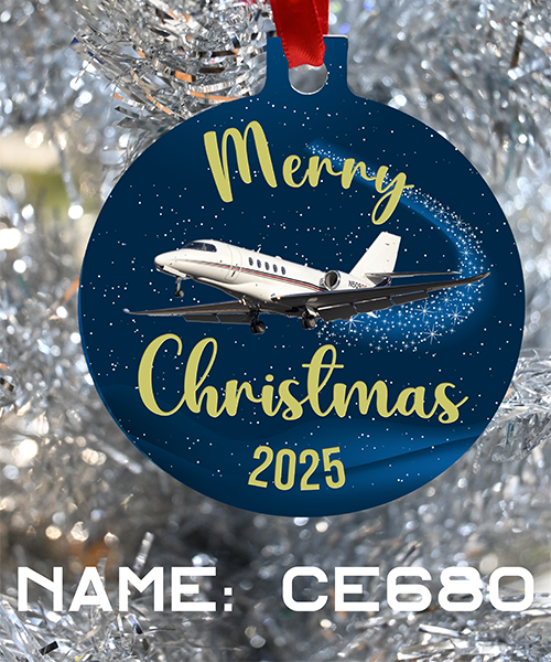 Netjets Christmas Ornament, Merry Christmas Netjets, Happy Holidays Netjets 2025