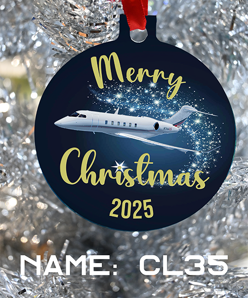 Netjets Christmas Ornament, Merry Christmas Netjets, Happy Holidays Netjets 2025