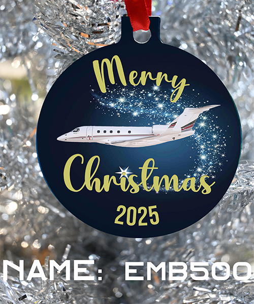 Netjets Christmas Ornament, Merry Christmas Netjets, Happy Holidays Netjets 2025