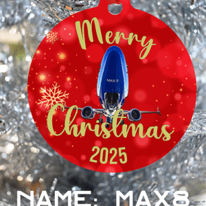Southwest Airlines Ornament - Merry Christmas, Happy Holidays, or Happy Hannukah