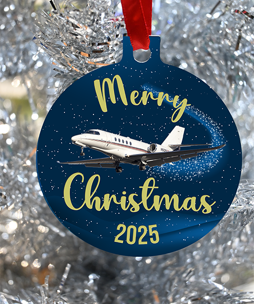 Netjets Christmas Ornament, Merry Christmas Netjets, Happy Holidays Netjets 2025