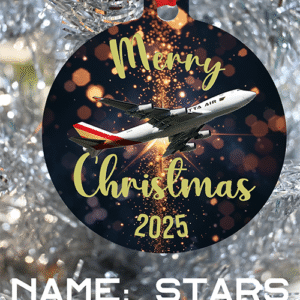 Kalitta Air Ornament - Merry Christmas, Happy Holidays, or Happy Hannukah