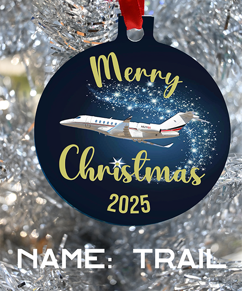 Netjets Christmas Ornament, Merry Christmas Netjets, Happy Holidays Netjets 2025