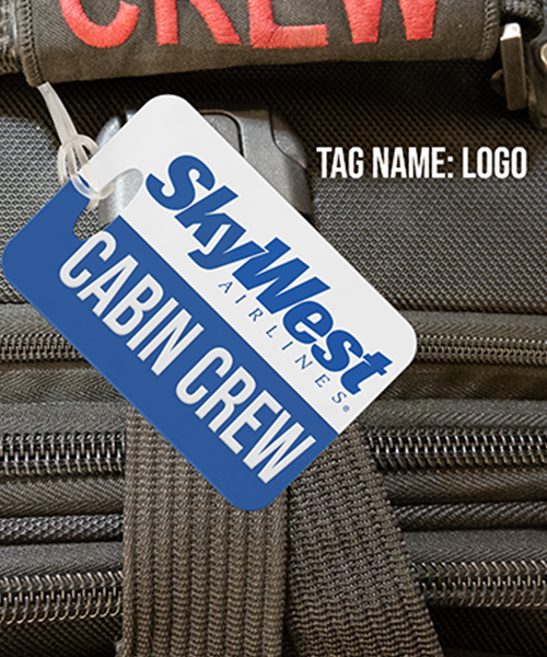 skywest airlines crew luggage tag, for pilots and flight attendants