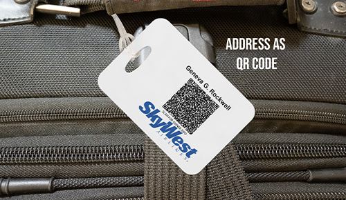 skywest airlines crew luggage tag, for pilots and flight attendants