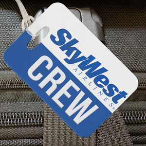skywest airlines crew luggage tag, for pilots and flight attendants