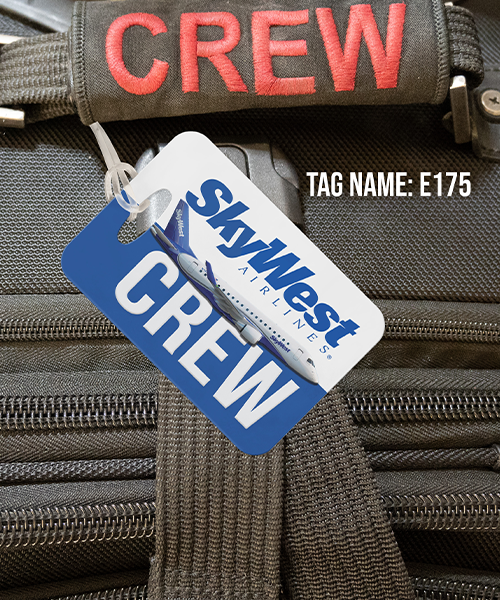 skywest airlines crew luggage tag, for pilots and flight attendants