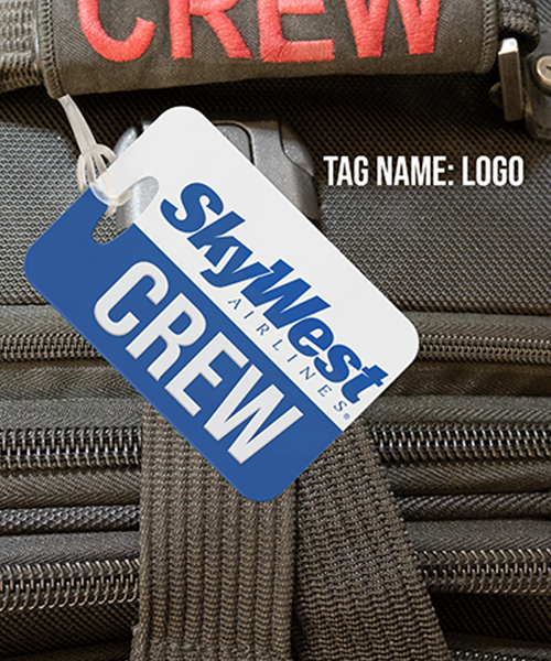 skywest airlines crew luggage tag, for pilots and flight attendants